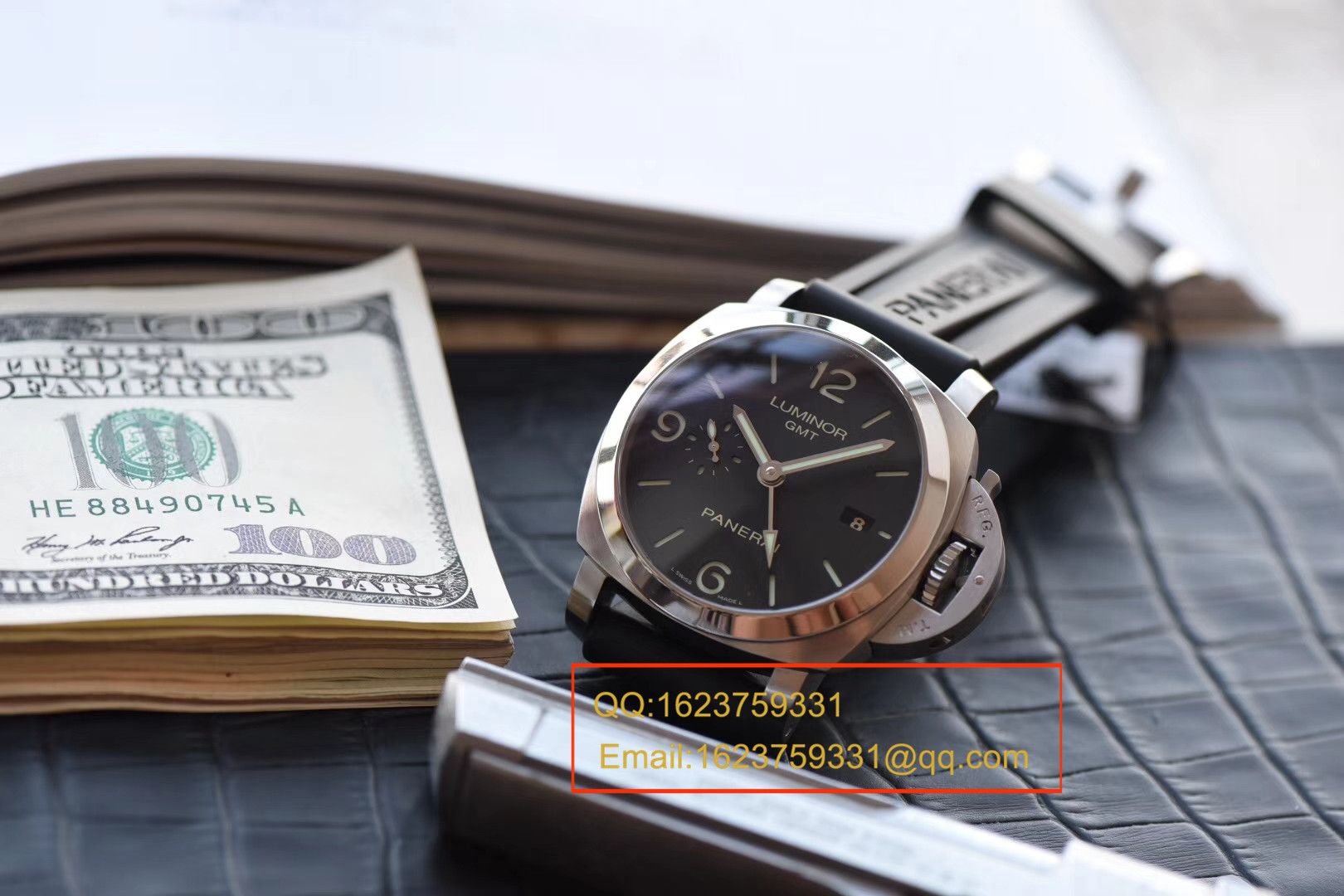 【VS厂一比一超A高仿手表】沛纳海LUMINOR 1950  3 Days 系列GMT 双时区 PAM 00320腕表 / PABA060