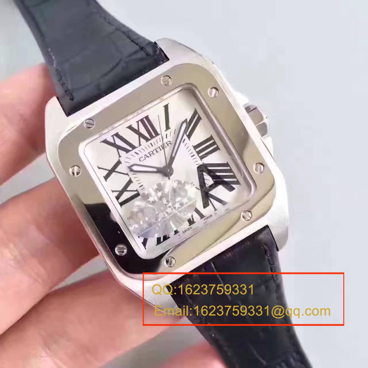 【HBBV6厂一比一复刻手表】卡地亚山度士100系列 W20073X8 男士机械手表 / KDY081