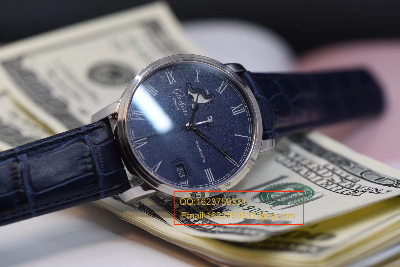 【GF一比一顶级复刻手表】格拉苏蒂原创精髓议员大日历月相系列100-04-05-12-30腕表 / GLAB016