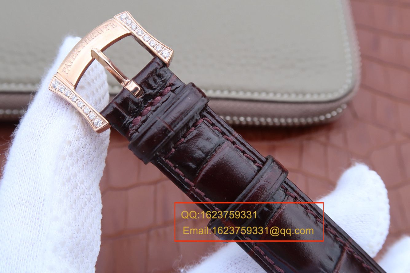 【KG一比一超A高仿手表】百达翡丽复杂功能计时系列4968R-001 玫瑰金女士腕表 / BD211A