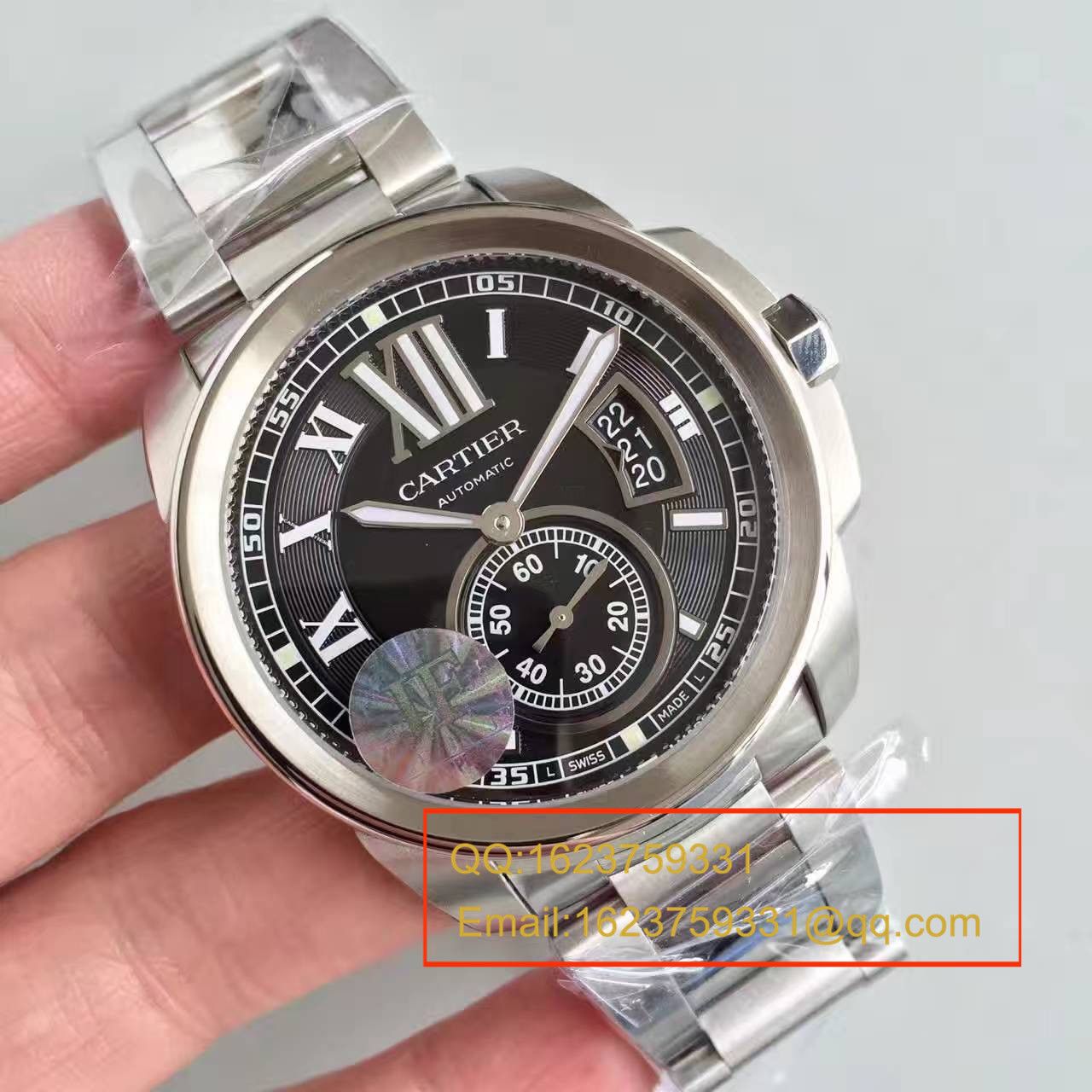 【JF厂顶级1:1复刻手表】卡地亚 CALIBRE DE CARTIER 系列 W7100016 腕表 精钢表带 / KDY024