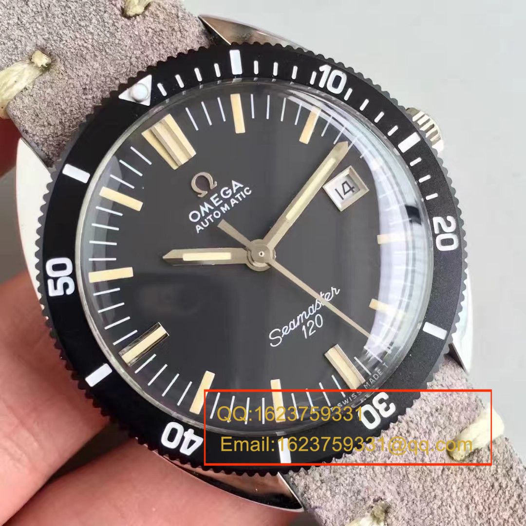  【台湾厂一比一精仿手表】欧米茄OMEGA海马复古系列120黑盘腕表 / M276