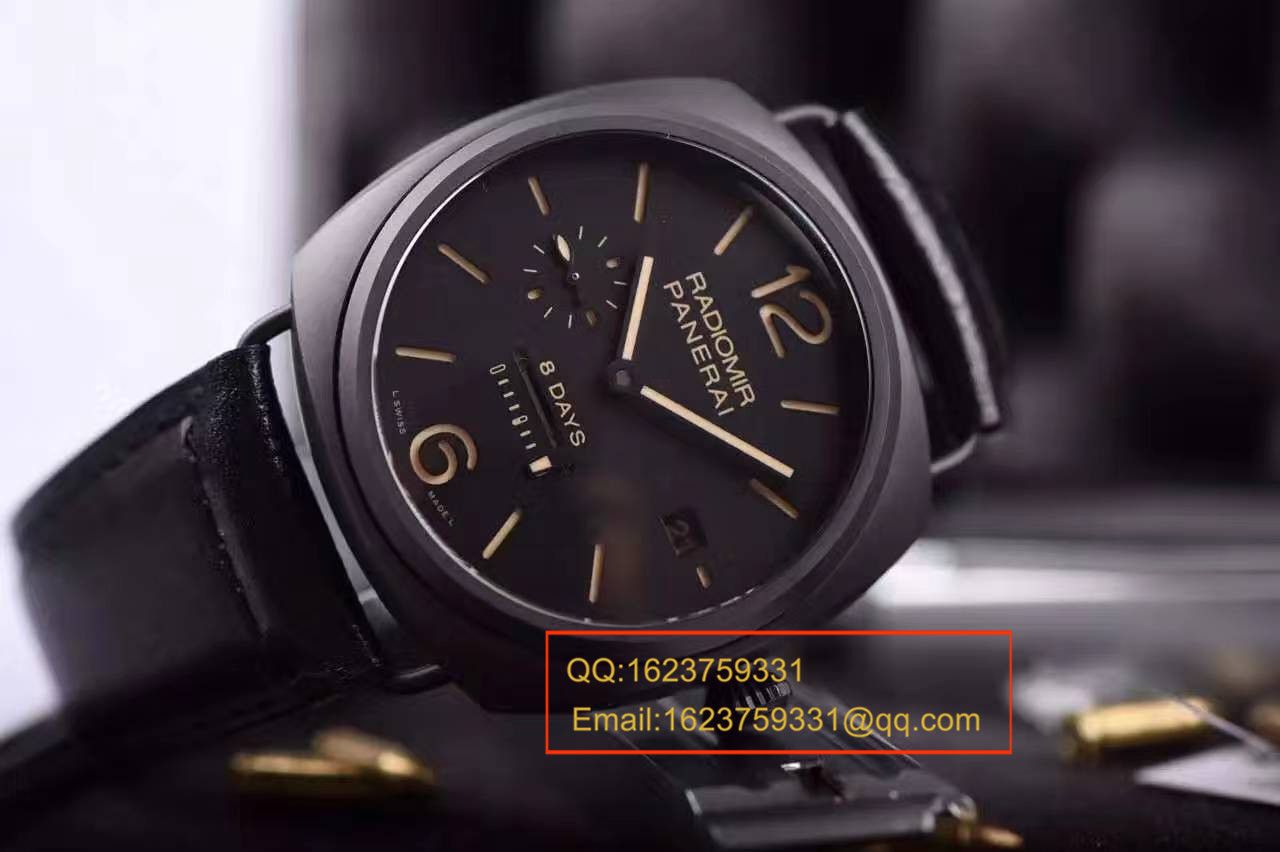 【视频评测KW一比一超A高仿手表】沛纳海RADIOMIR系列PAM 00384全陶瓷腕表 / PAM00384