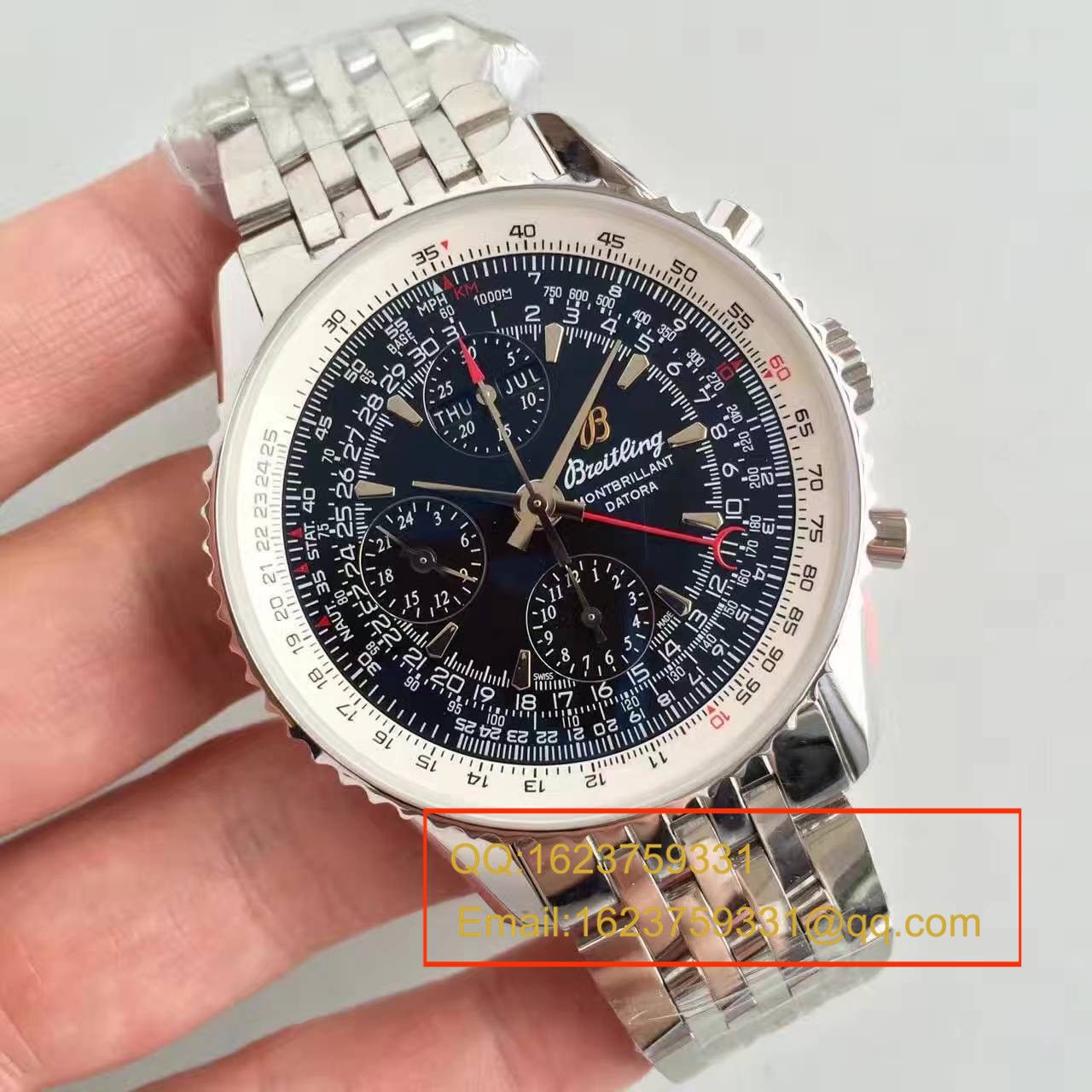 【JF一比一顶级复刻手表】百年灵蒙柏朗计时系列A2133012-B571黑盘腕表 / BL041.1