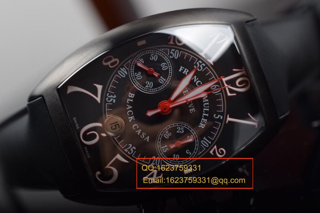 【V6厂超A精仿手表】法穆兰CASABLANCA系列8885 C CC DT NR 红色时标腕表 / FL03