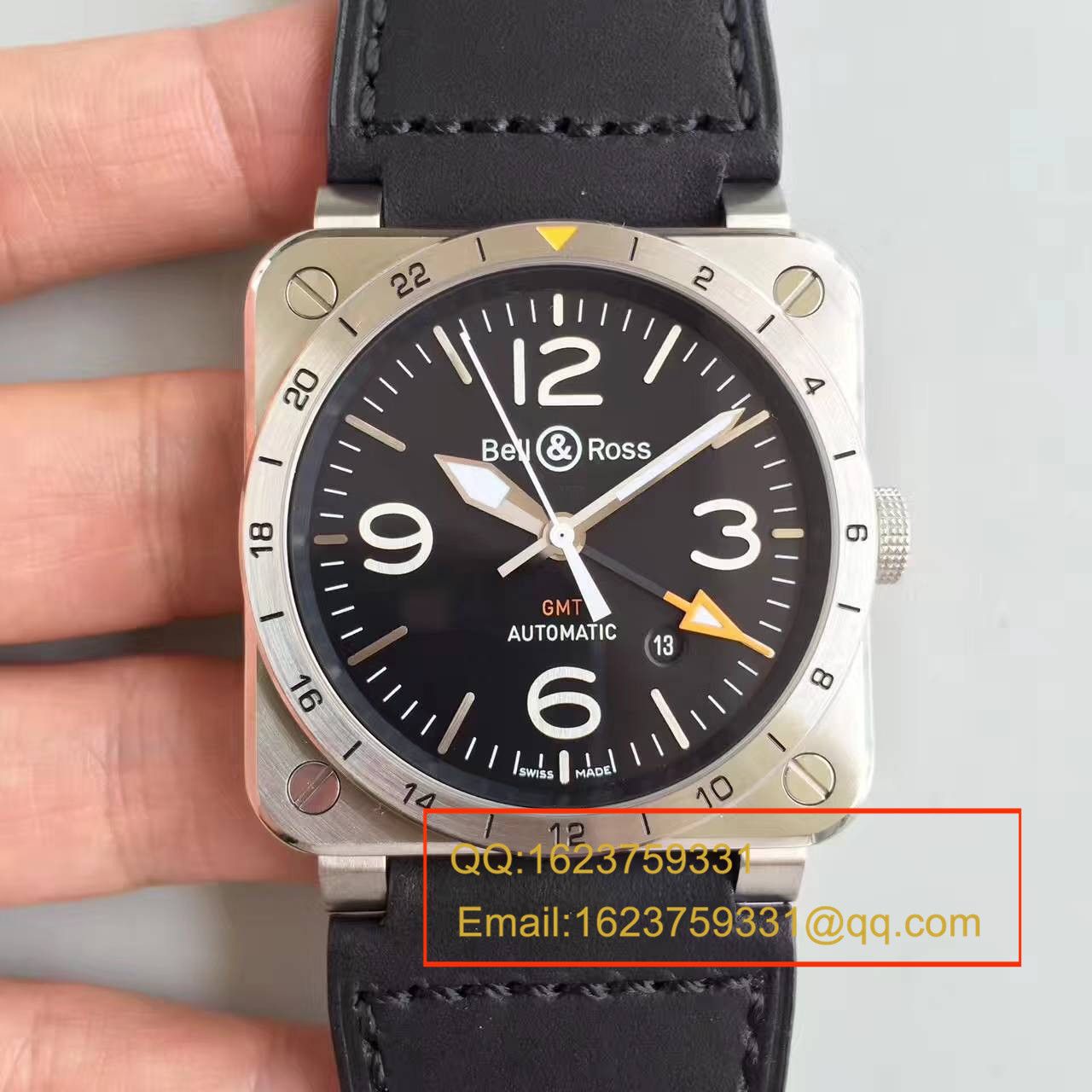 【BR厂一比一超A高仿手表】柏莱士AVIATION系列BR 03-93 GMT腕表 / BLBA014