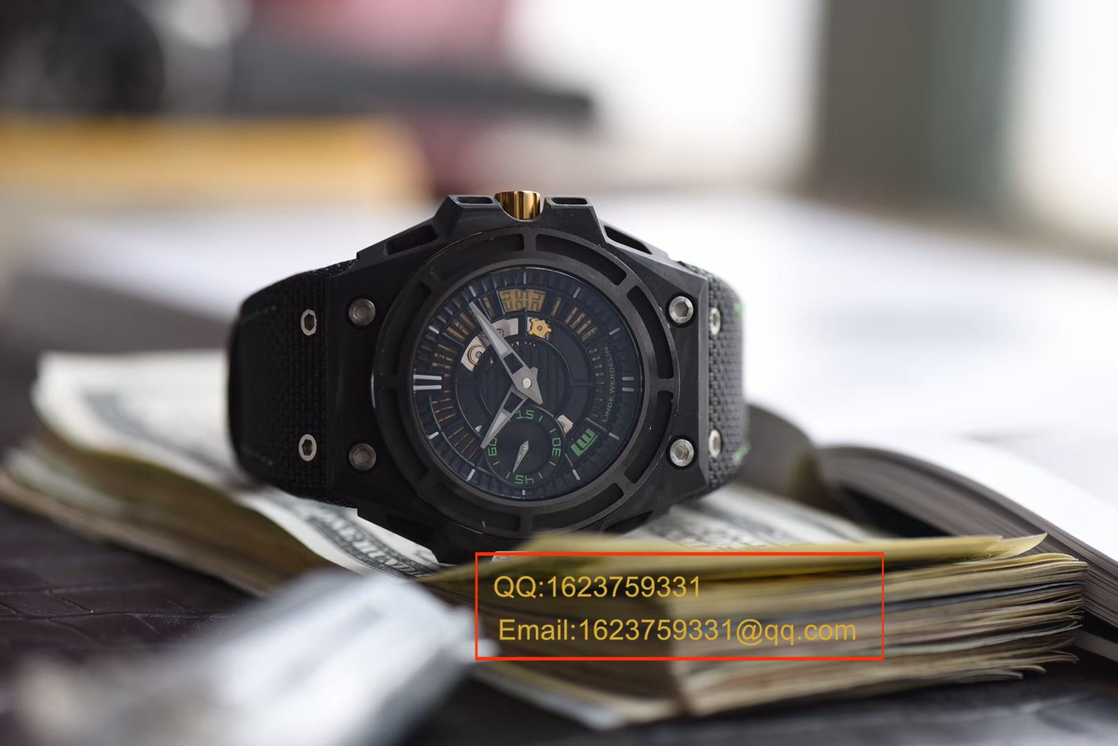 【XF厂一比一超A高仿手表】瑞士钟表制造商 Linde Werdelin （林德维纳）SPIDOLITE TECH GREEN watch / 林德维纳LDWBA01