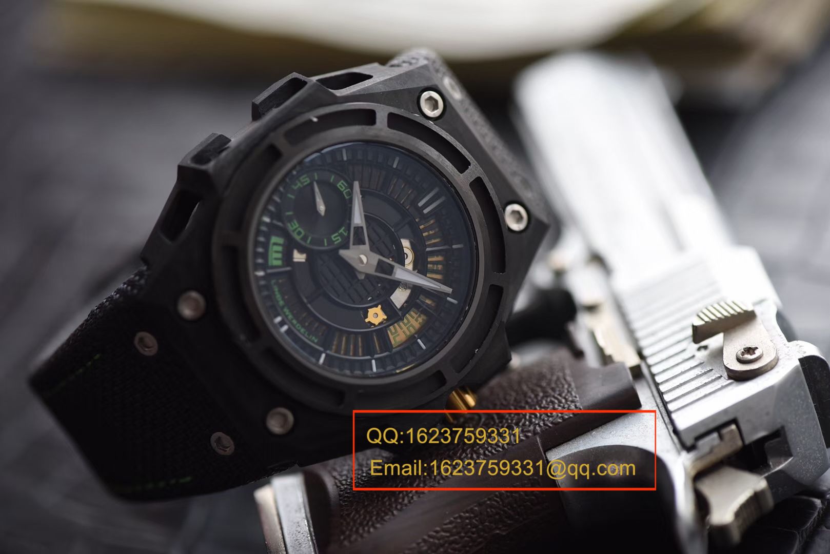 【XF厂一比一超A高仿手表】瑞士钟表制造商 Linde Werdelin （林德维纳）SPIDOLITE TECH GREEN watch / 林德维纳LDWBA01