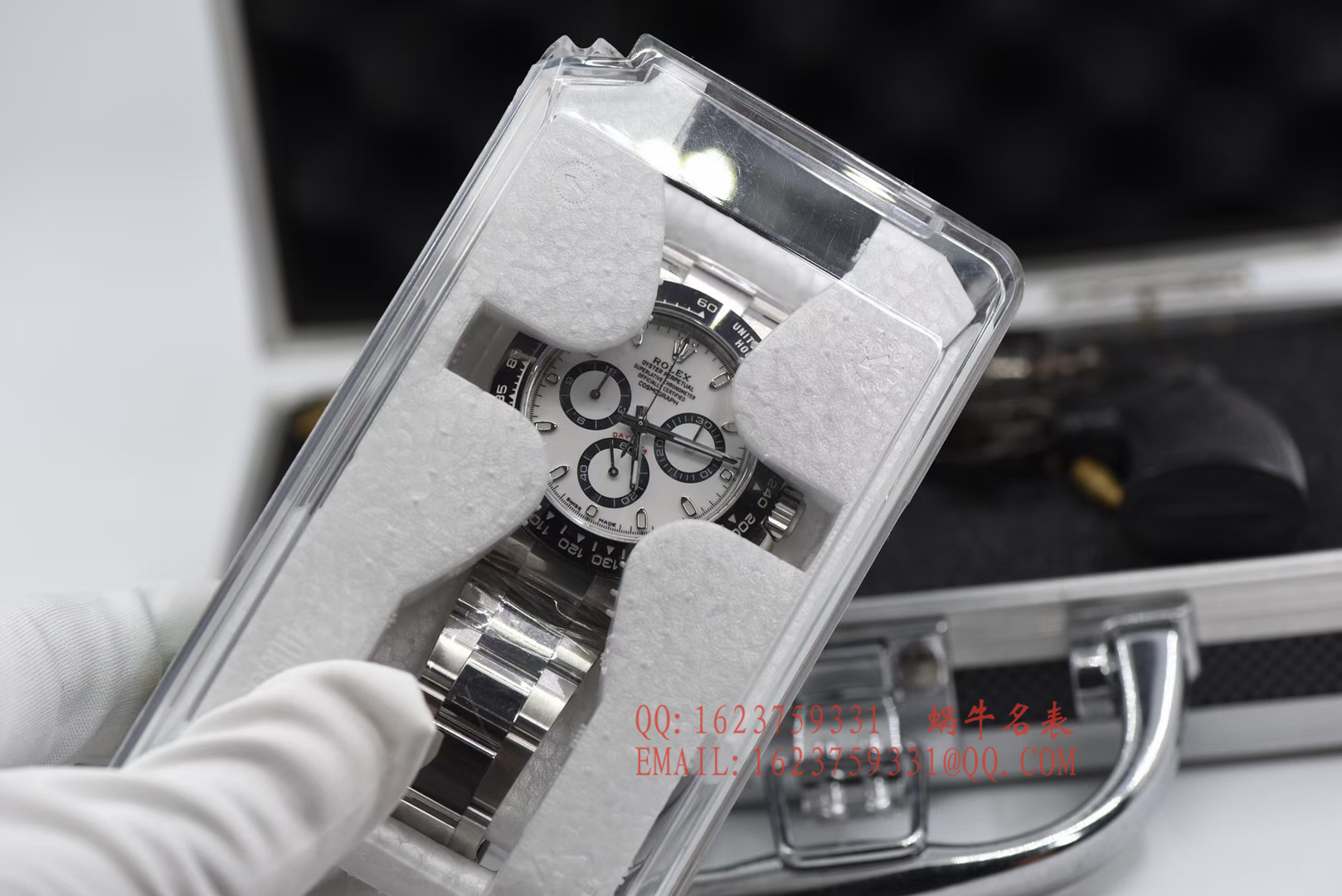 【AR一比一超A高仿手表】劳力士宇宙计型迪通拿系列116500LN-78590白盘腕表《熊猫迪通拿》 / RBI022