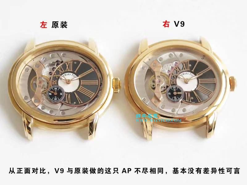 【V9一比一超A高仿手表】爱彼千禧系列15350OR.OO.D093CR.01、15350ST.OO.D002CR.01腕表 / AP135