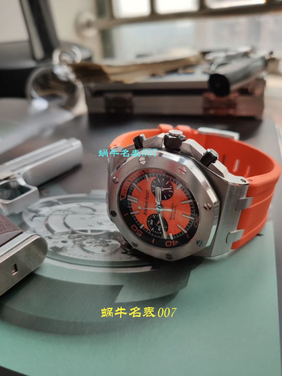 【NOOB厂复刻表无敌超值～N厂鲜橙计时离岸】爱彼皇家橡树离岸型系列26703ST.OO.A070CA.01腕表 / AP169