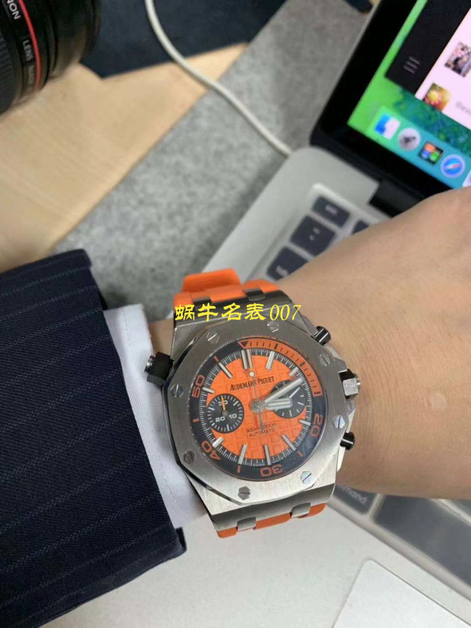 【NOOB厂复刻表无敌超值～N厂鲜橙计时离岸】爱彼皇家橡树离岸型系列26703ST.OO.A070CA.01腕表 / AP169