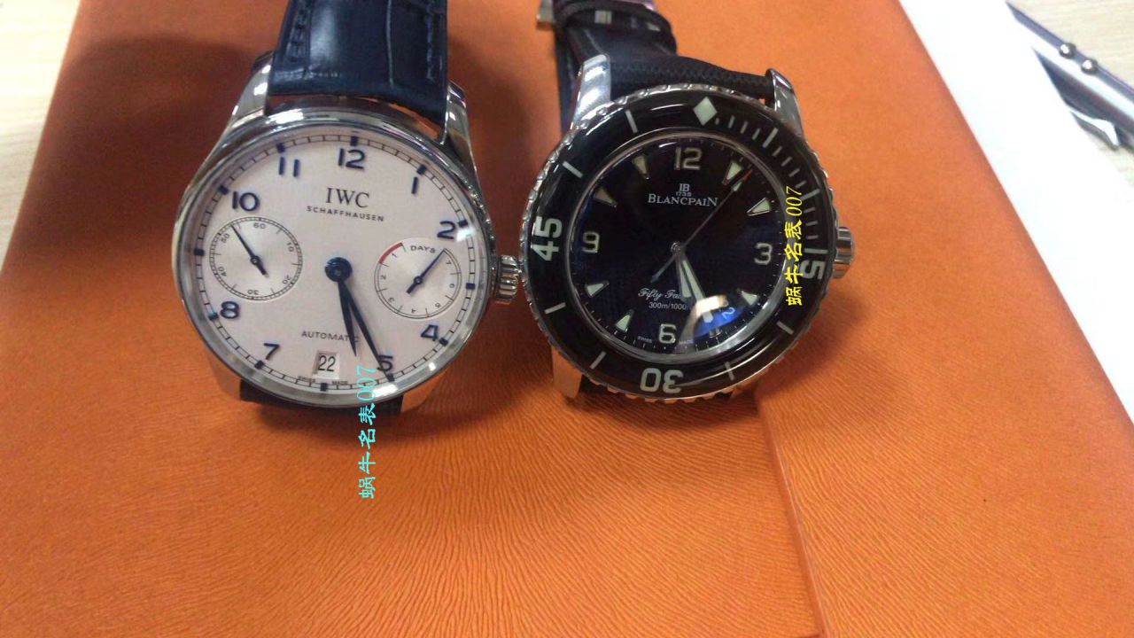 【视频评测ZF一比一超A高仿手表】宝珀Blancpain 五十噚超薄机芯系列 5015D-1140-52B蓝面腕表 / BP035
