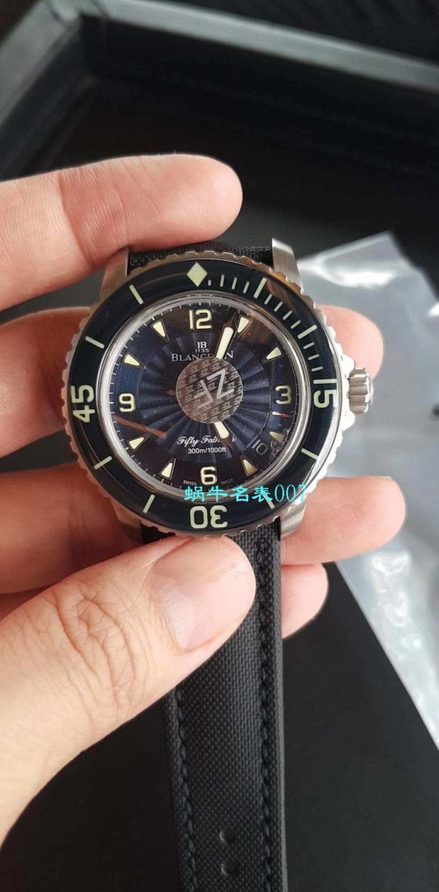【视频评测ZF厂宝珀五十噚复刻手表】Blancpain宝珀五十噚系列 5015D-1140-52B腕表 / BP061