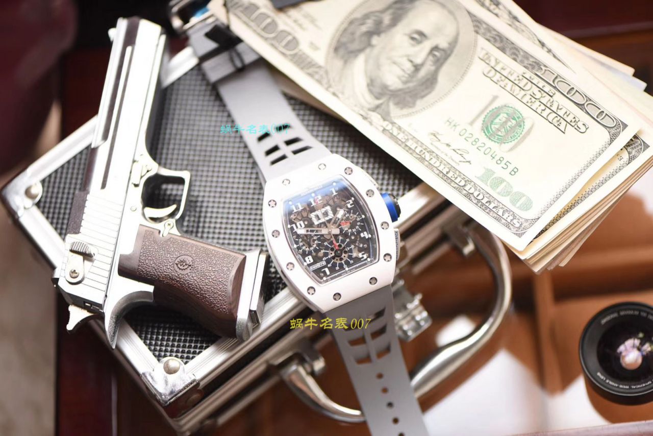 【视频评测KV厂RICHARD MILLE复刻手表】理查德米勒男士系列RM 011白色陶瓷限量款腕表 / KVRM01199