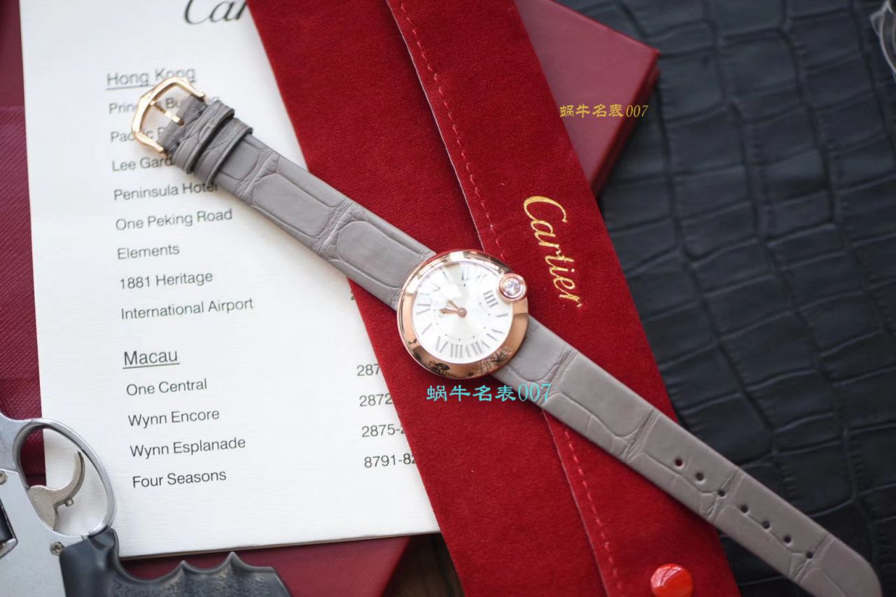 【台湾厂复刻女表】卡地亚BALLON BLANC DE CARTIER系列WGBL0005腕表 / K230