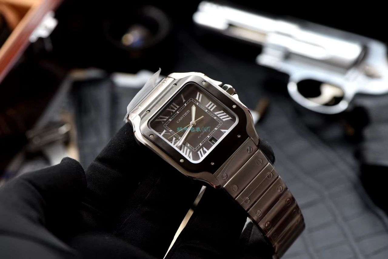 HBBV6厂超A高仿手表卡地亚山度士WSSA0037（大号男装）腕表 / K280B