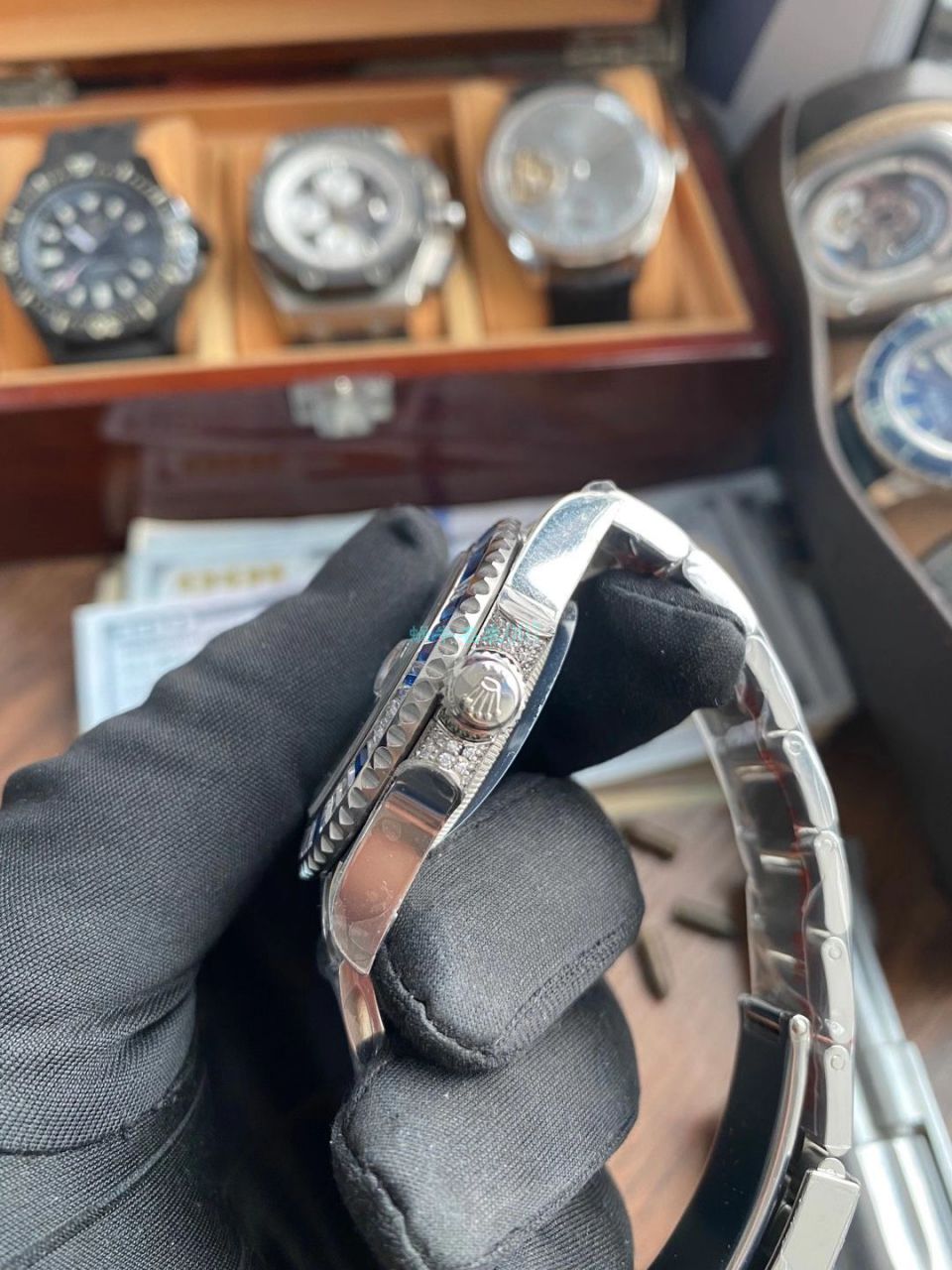 【视频评测】劳力士T钻奢华版格林尼治GMT顶级1比1高仿手表 / R703