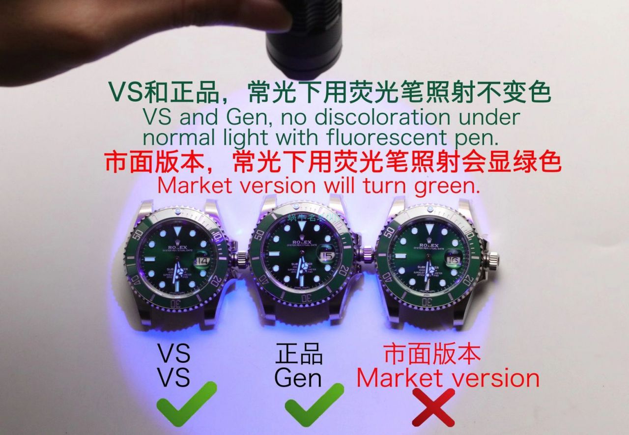 VS厂专柜41毫米劳力士绿水鬼1比1超A高仿手表m126610lv-0002新款绿水鬼 / R698