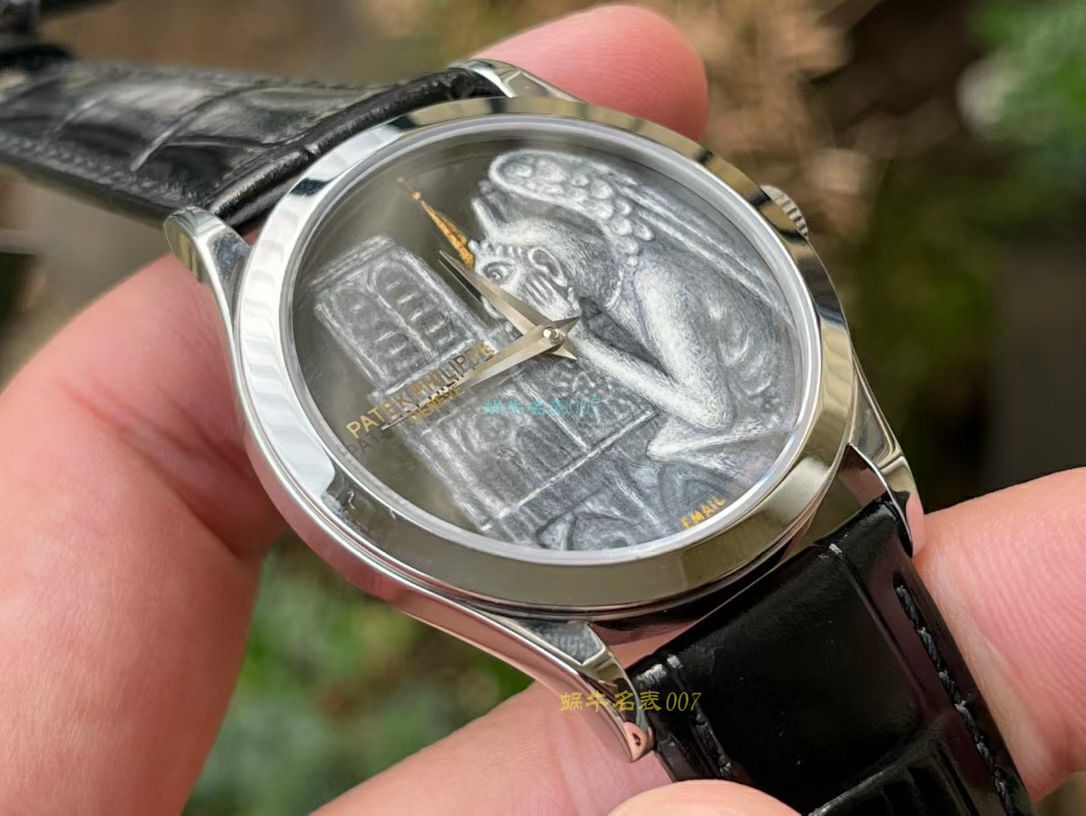 FL珐琅厂百达翡丽5077P高仿手表微绘珐琅系列腕表巴黎圣母院的石制怪兽 / BD368