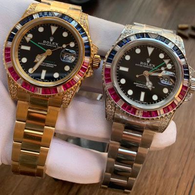 【LF厂Rolex顶级复刻手表】劳力士格林尼治型II系列镶钻116758 SAru-78208,116759 SAru-78209腕表