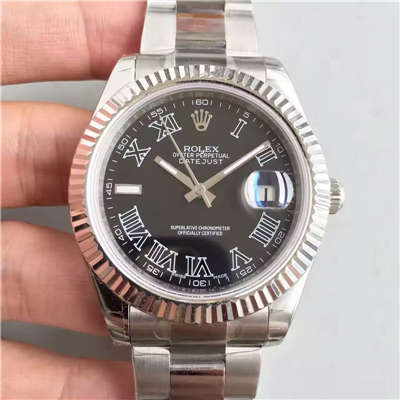 【EW厂1:1高仿手表】劳力士日志型系列116300黑盘腕表