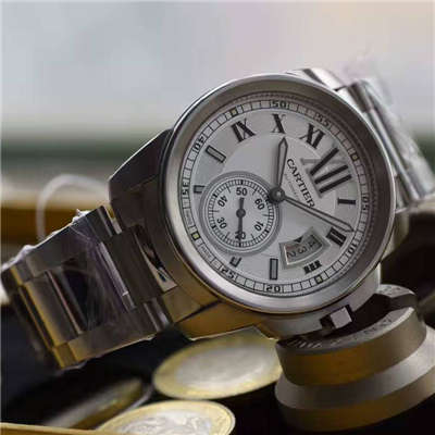 【JF厂一比一超A高仿手表】卡地亚CALIBRE DE CARTIER 系列W7100015腕表