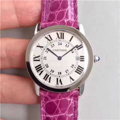 【K11厂正品开模顶级复刻手表】卡地亚RONDE DE CARTIER伦敦SOLO系列W6700155、W6700255女士石英腕表