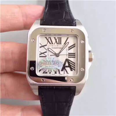 【HBBV6厂一比一复刻手表】卡地亚山度士100系列 W20073X8 男士机械手表