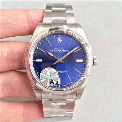 【JF厂1:1顶级复刻手表】劳力士蚝式恒动系列114300蓝盘腕表