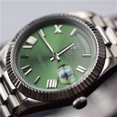 【独家视频测评EW厂1:1顶级高仿手表】劳力士星期日历型系列228239绿盘腕表