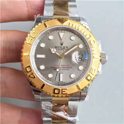 【JF厂一比一复刻手表】劳力士游艇名仕型系列16623-78763 银灰色表盘腕表