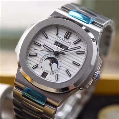 【KM1:1超A高仿复刻手表】百达翡丽运动系列鹦鹉螺月相5726/1A-010腕表