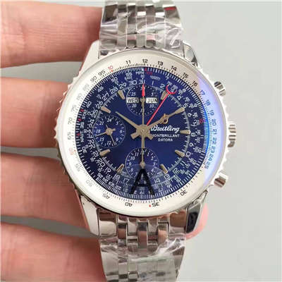 【JF1:1超A精仿手表】百年灵蒙柏朗计时系列A2133012-B571蓝盘腕表