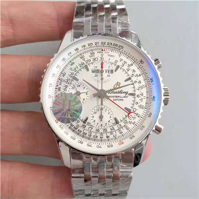 【JF一比一高仿手表】百年灵蒙柏朗计时系列A2133012-B571白盘腕表