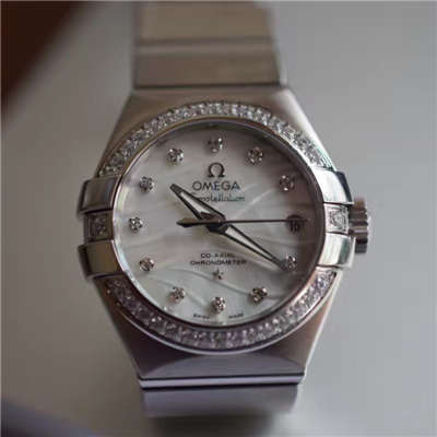 【V6厂一比一超A精仿手表】欧米茄星座轻羽系列123.15.27.20.55.001 女士机械手表