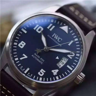 【MK厂一比一超A高仿手表】万国飞行员系列马克十七IW326506腕表(蓝面小王子)