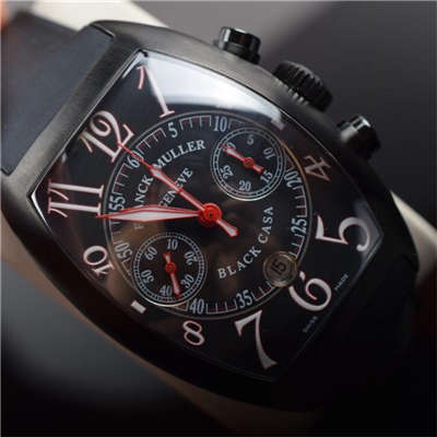 【V6厂超A精仿手表】法穆兰CASABLANCA系列8885 C CC DT NR 红色时标腕表
