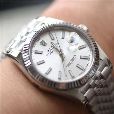 【N厂一比一高仿手表】劳力士日志型系列116334 白盘腕表